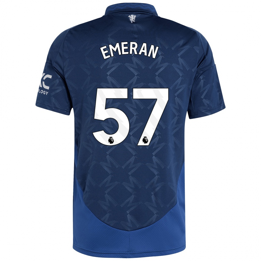 Kinder Noam Emeran #57 Indigo Auswärtstrikot Trikot 2024/25 T-Shirt