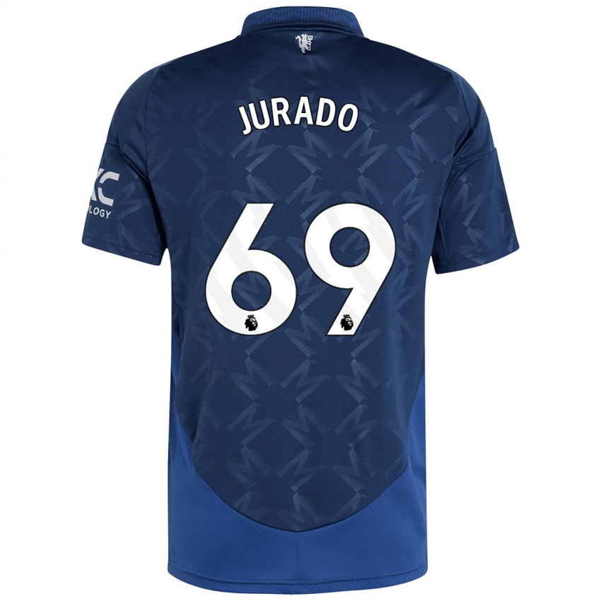 Kinder Marc Jurado #69 Indigo Auswärtstrikot Trikot 2024/25 T-Shirt