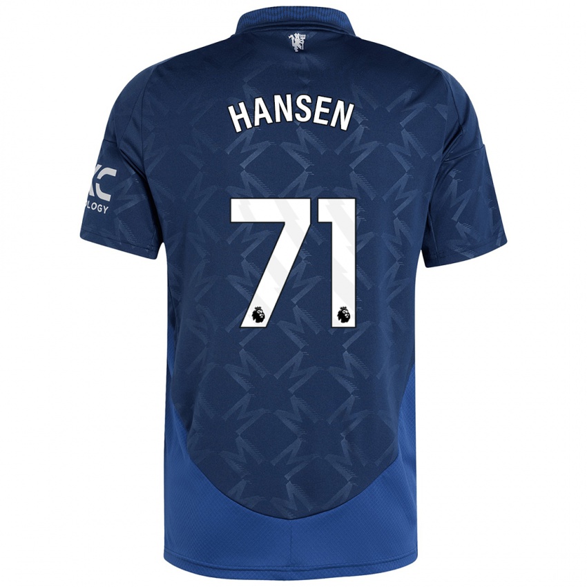 Kinder Isak Hansen-Aaroen #71 Indigo Auswärtstrikot Trikot 2024/25 T-Shirt