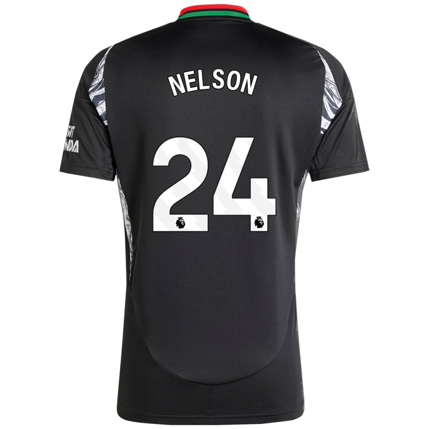 Kinder Reiss Nelson #24 Schwarz Auswärtstrikot Trikot 2024/25 T-Shirt