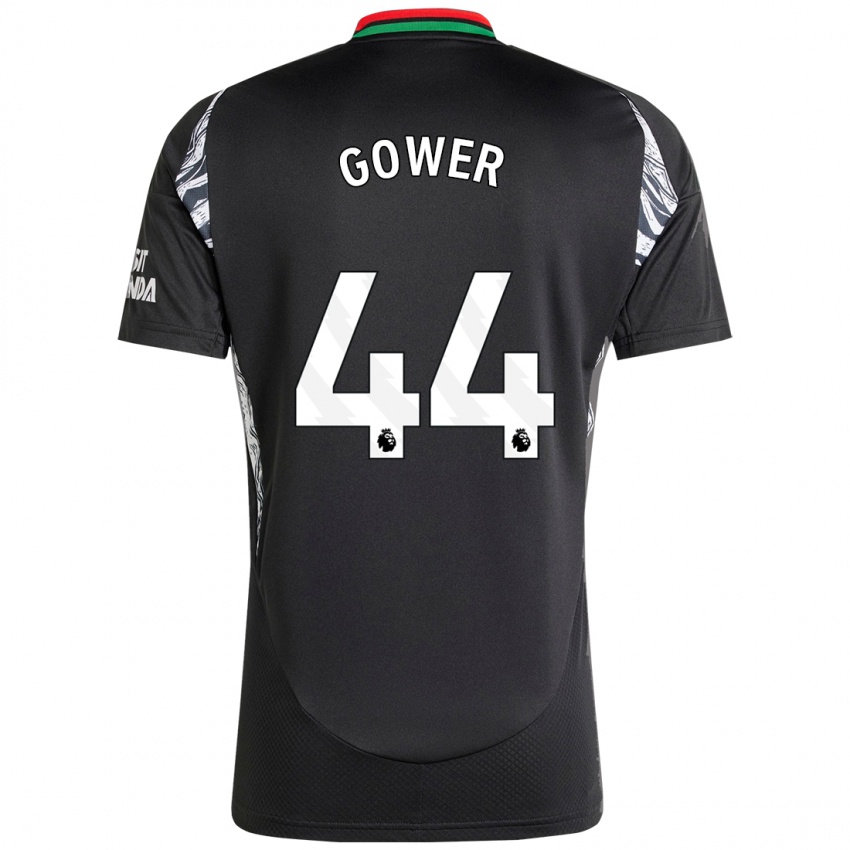 Kinder Jimi Gower #44 Schwarz Auswärtstrikot Trikot 2024/25 T-Shirt