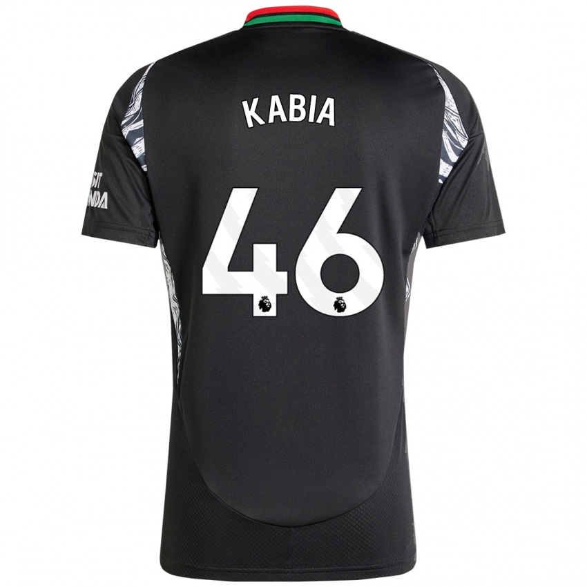 Kinder Ismeal Kabia #46 Schwarz Auswärtstrikot Trikot 2024/25 T-Shirt