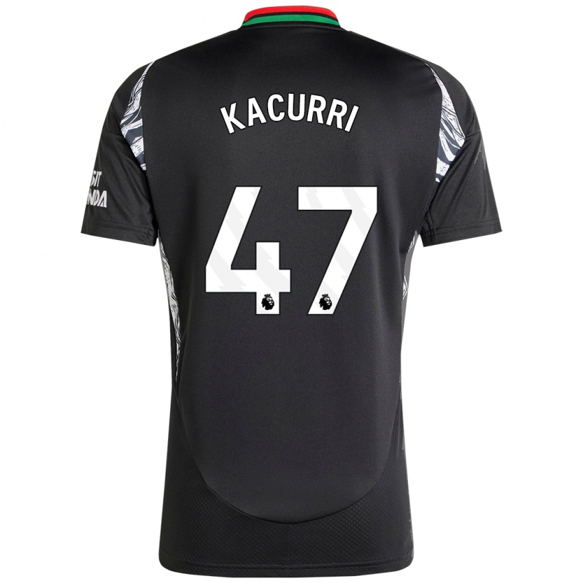 Kinder Maldini Kacurri #47 Schwarz Auswärtstrikot Trikot 2024/25 T-Shirt