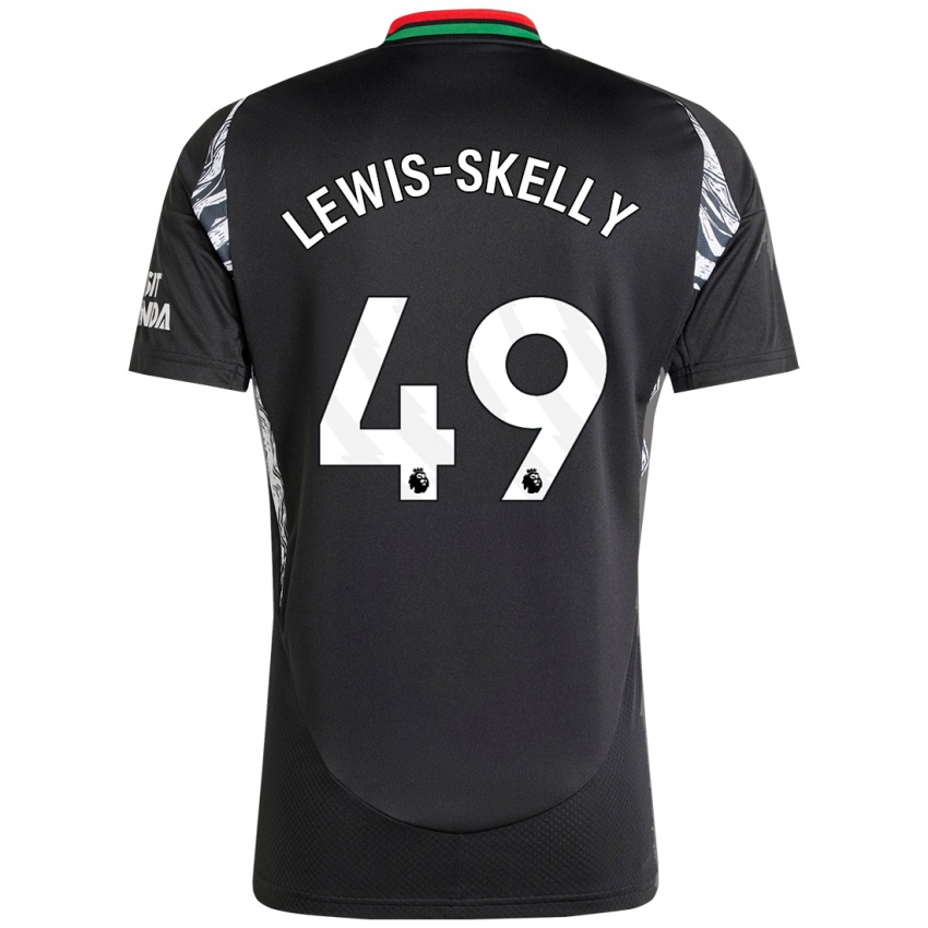 Kinder Myles Lewis-Skelly #49 Schwarz Auswärtstrikot Trikot 2024/25 T-Shirt