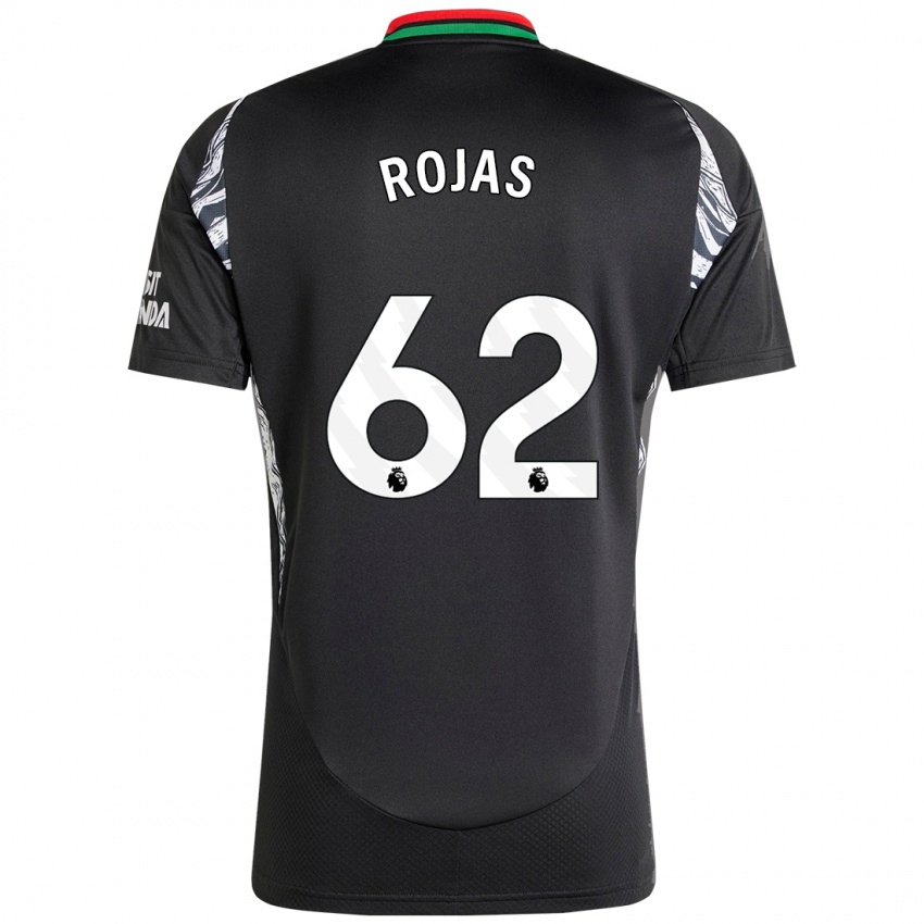 Kinder Alexei Rojas #62 Schwarz Auswärtstrikot Trikot 2024/25 T-Shirt