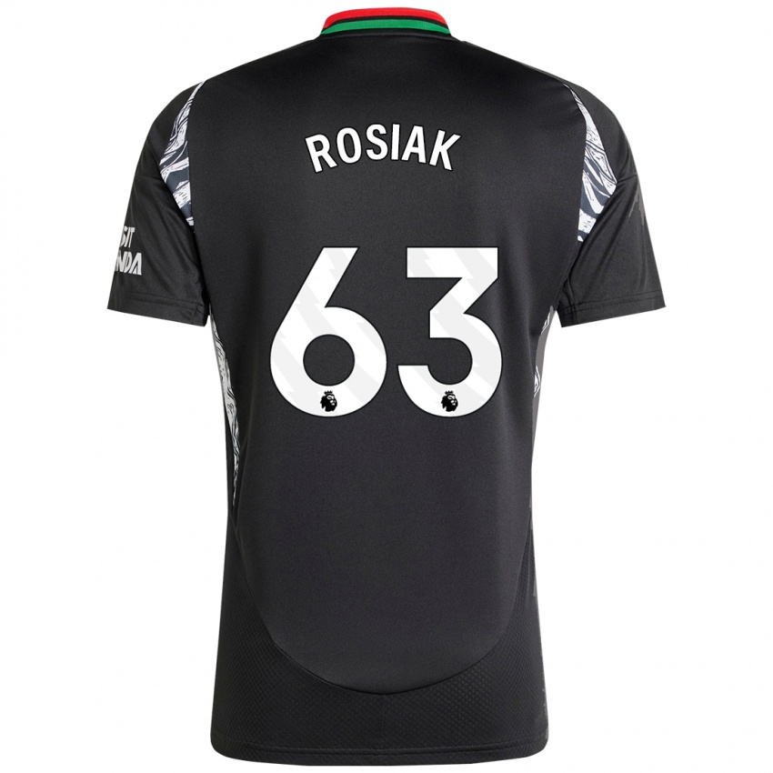 Kinder Michal Rosiak #63 Schwarz Auswärtstrikot Trikot 2024/25 T-Shirt