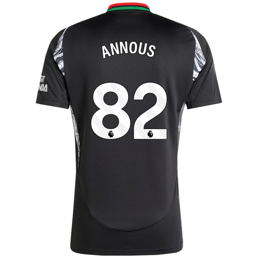 Kinder Andre Annous #82 Schwarz Auswärtstrikot Trikot 2024/25 T-Shirt