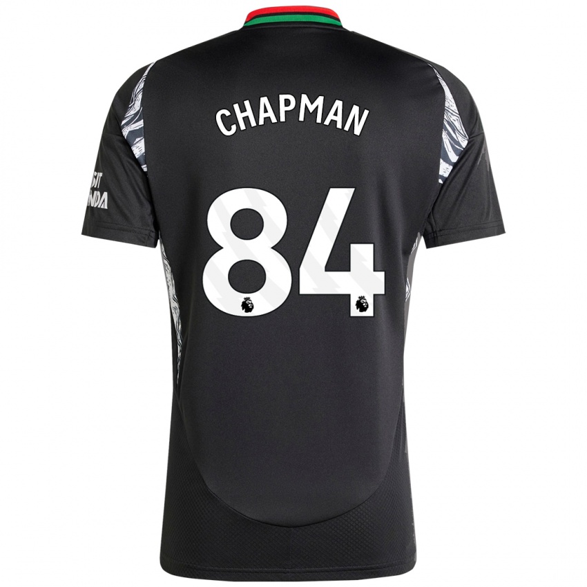 Kinder Samuel Chapman #84 Schwarz Auswärtstrikot Trikot 2024/25 T-Shirt