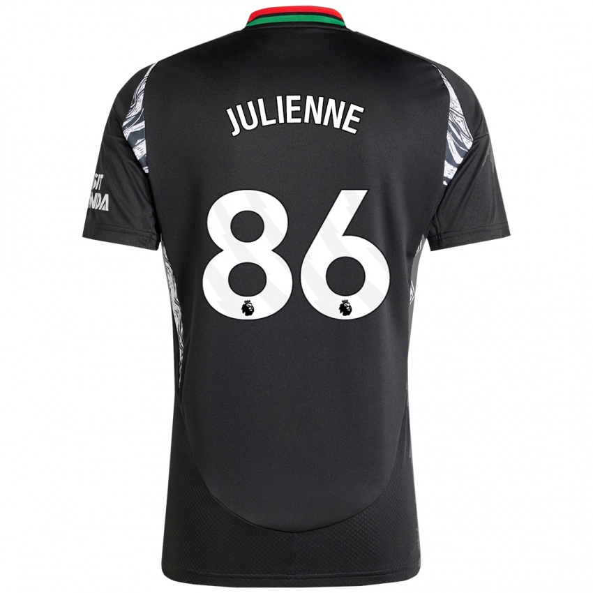 Kinder Theo Julienne #86 Schwarz Auswärtstrikot Trikot 2024/25 T-Shirt