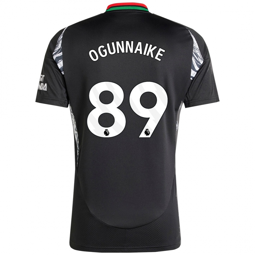 Kinder Josh Ogunnaike #89 Schwarz Auswärtstrikot Trikot 2024/25 T-Shirt