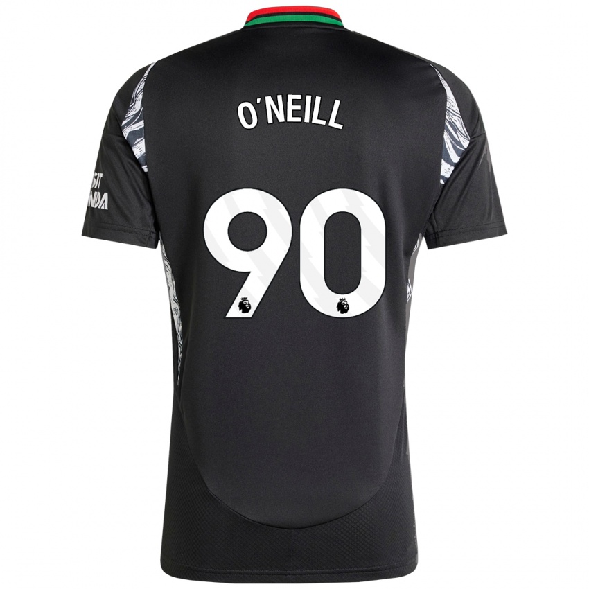 Kinder Ceadach O'neill #90 Schwarz Auswärtstrikot Trikot 2024/25 T-Shirt