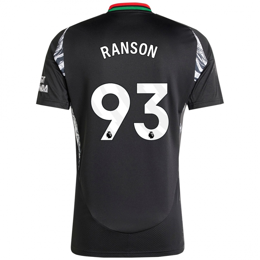 Kinder Khari Ranson #93 Schwarz Auswärtstrikot Trikot 2024/25 T-Shirt