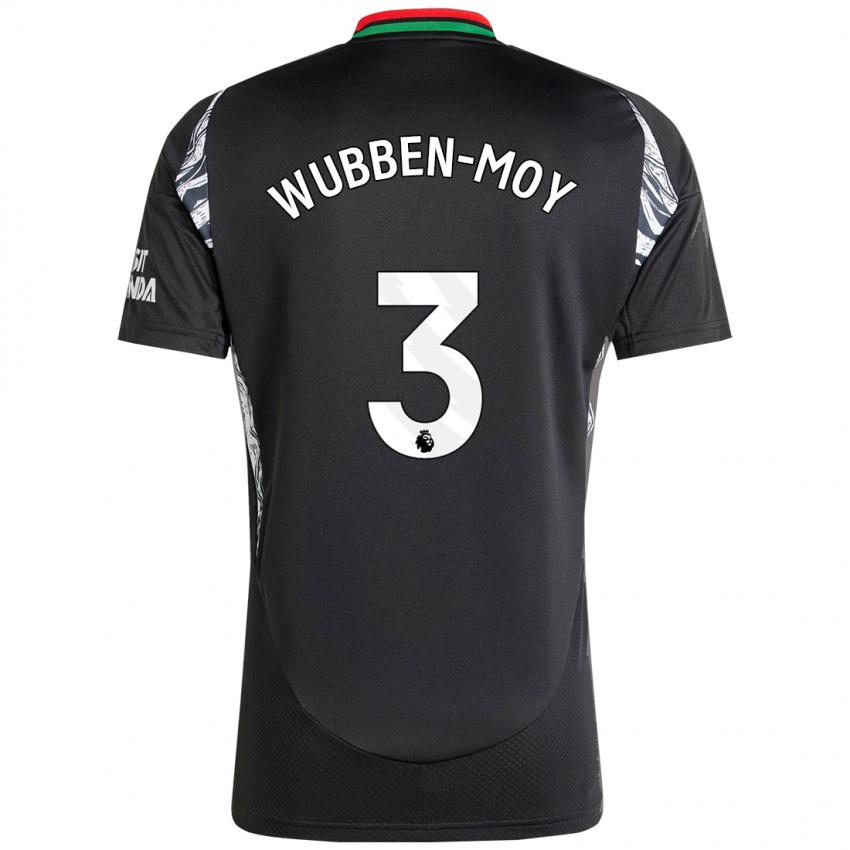 Kinder Lotte Wubben-Moy #3 Schwarz Auswärtstrikot Trikot 2024/25 T-Shirt