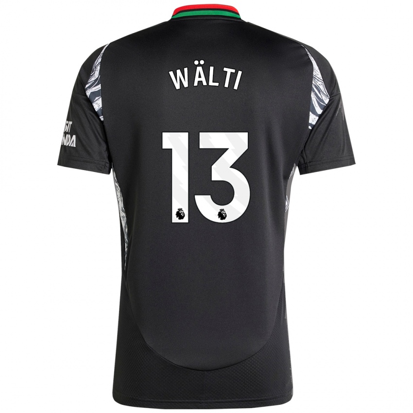 Kinder Lia Wälti #13 Schwarz Auswärtstrikot Trikot 2024/25 T-Shirt