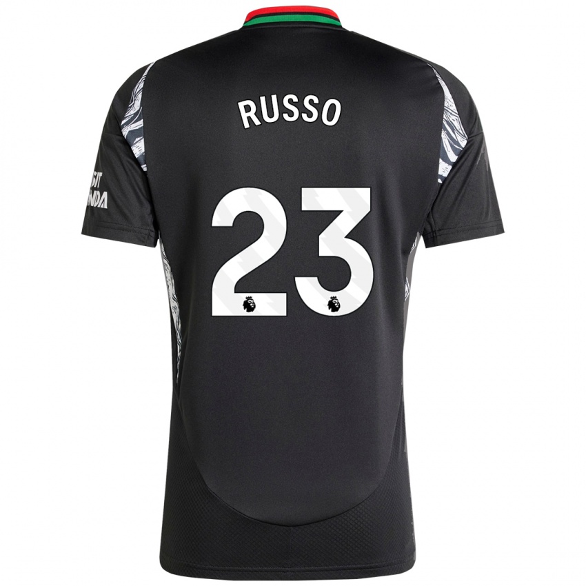 Kinder Alessia Russo #23 Schwarz Auswärtstrikot Trikot 2024/25 T-Shirt