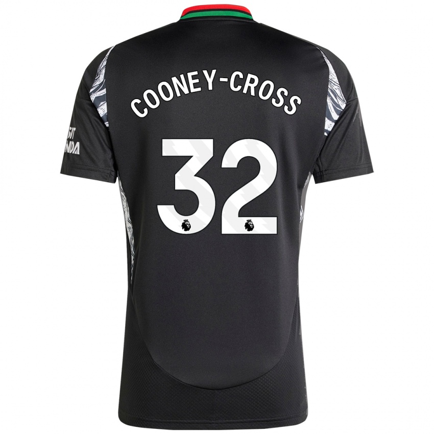 Kinder Kyra Cooney-Cross #32 Schwarz Auswärtstrikot Trikot 2024/25 T-Shirt