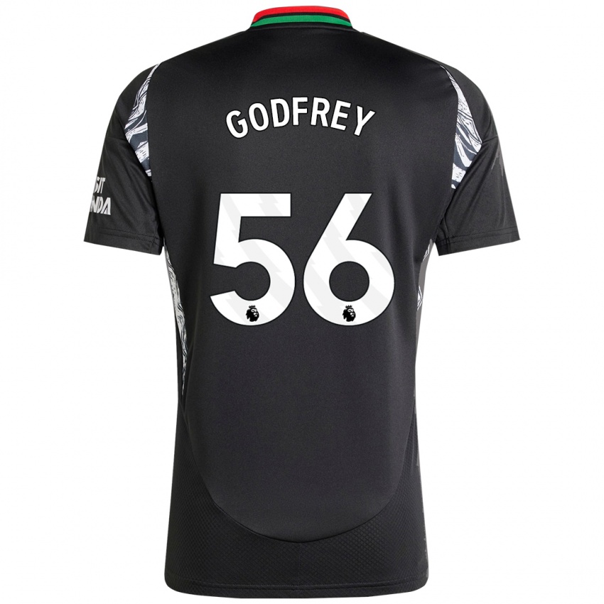 Kinder Freya Godfrey #56 Schwarz Auswärtstrikot Trikot 2024/25 T-Shirt