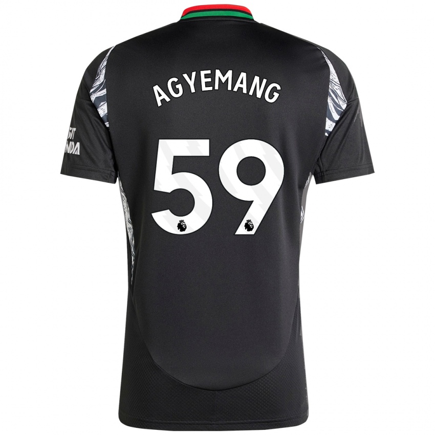 Kinder Michelle Agyemang #59 Schwarz Auswärtstrikot Trikot 2024/25 T-Shirt