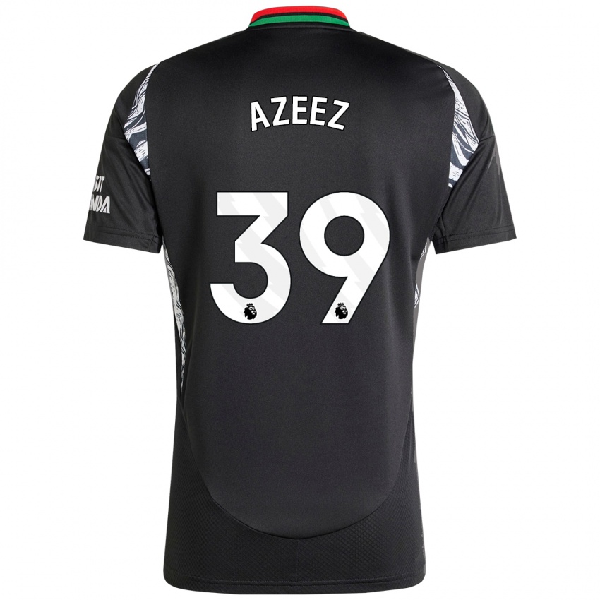 Kinder Miguel Azeez #39 Schwarz Auswärtstrikot Trikot 2024/25 T-Shirt