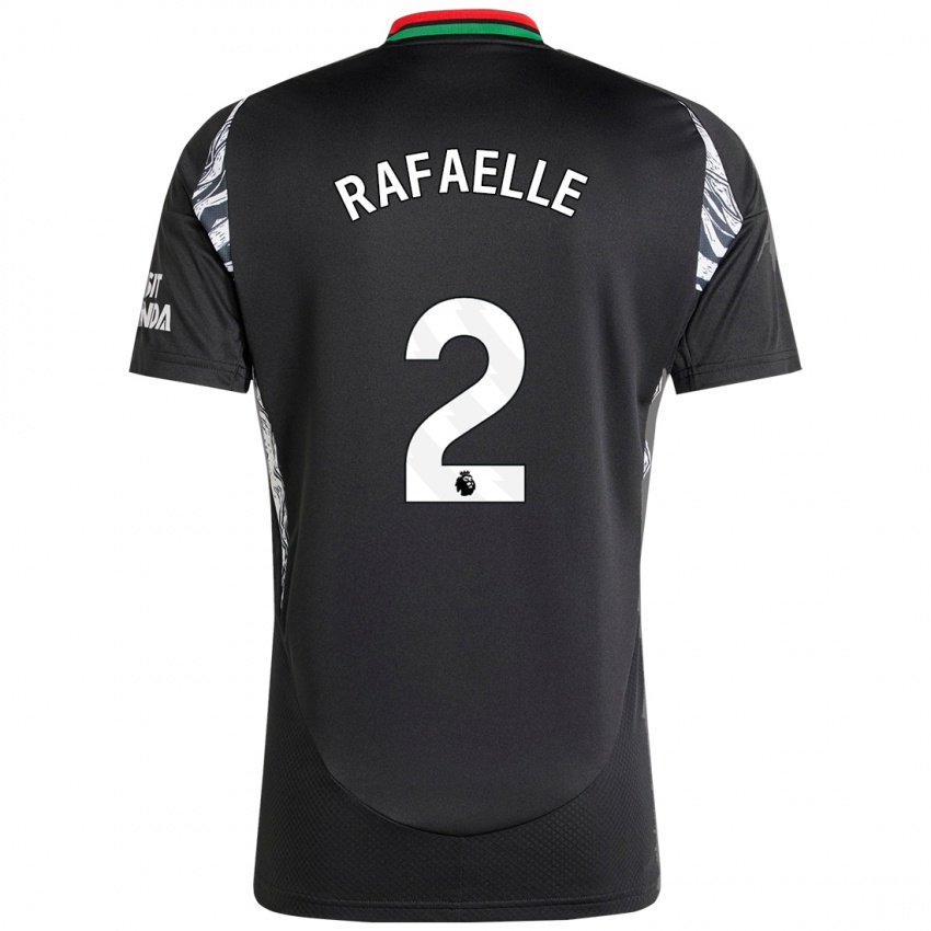 Kinder Rafaelle Souza #2 Schwarz Auswärtstrikot Trikot 2024/25 T-Shirt