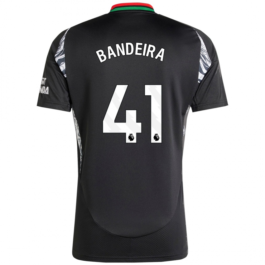 Kinder Mauro Bandeira #41 Schwarz Auswärtstrikot Trikot 2024/25 T-Shirt