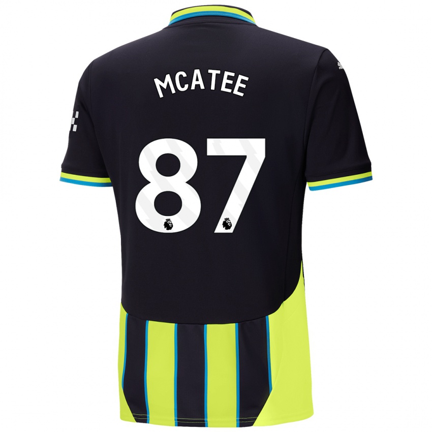 Kinder James Mcatee #87 Blaugelb Auswärtstrikot Trikot 2024/25 T-Shirt