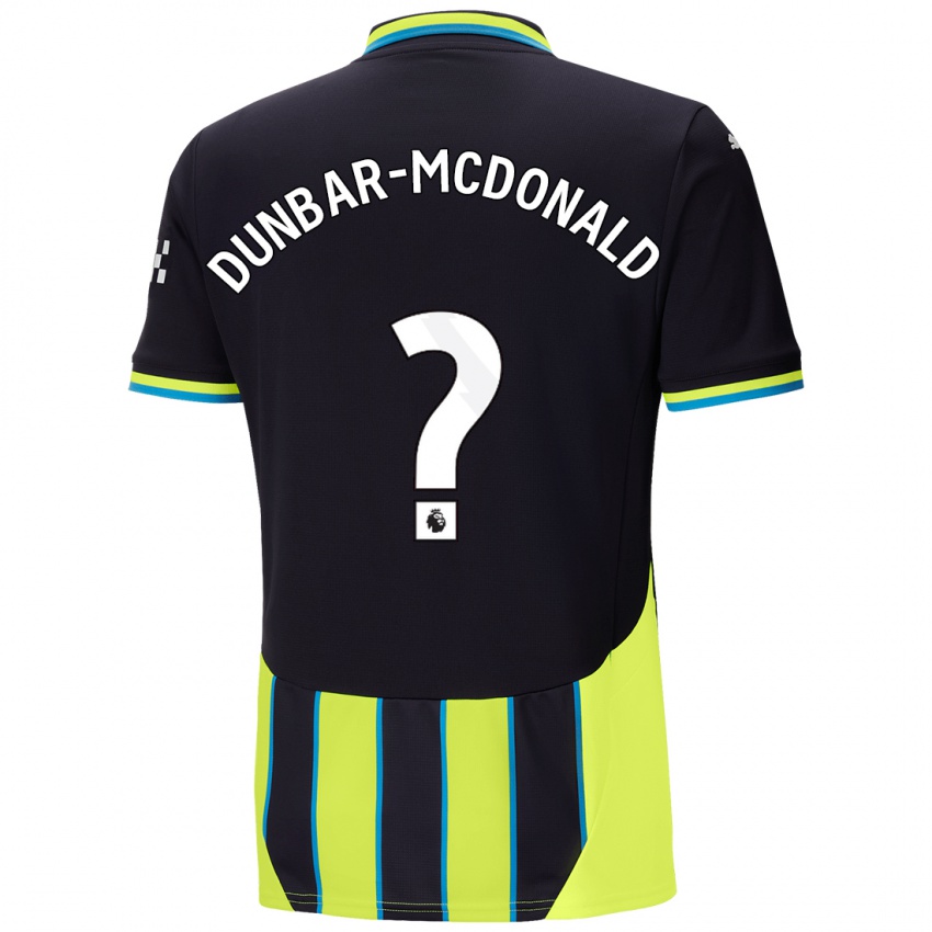 Kinder Christian Dunbar-Mcdonald #0 Blaugelb Auswärtstrikot Trikot 2024/25 T-Shirt