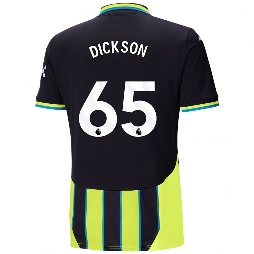 Kinder Will Dickson #65 Blaugelb Auswärtstrikot Trikot 2024/25 T-Shirt