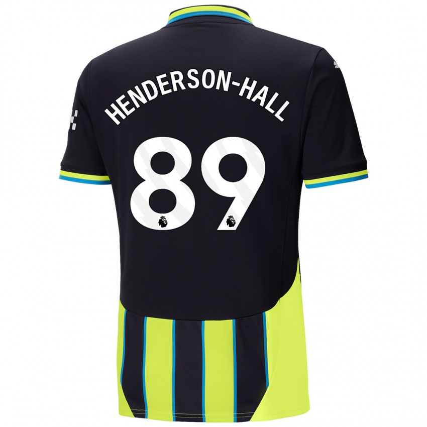 Kinder Matty Henderson-Hall #89 Blaugelb Auswärtstrikot Trikot 2024/25 T-Shirt