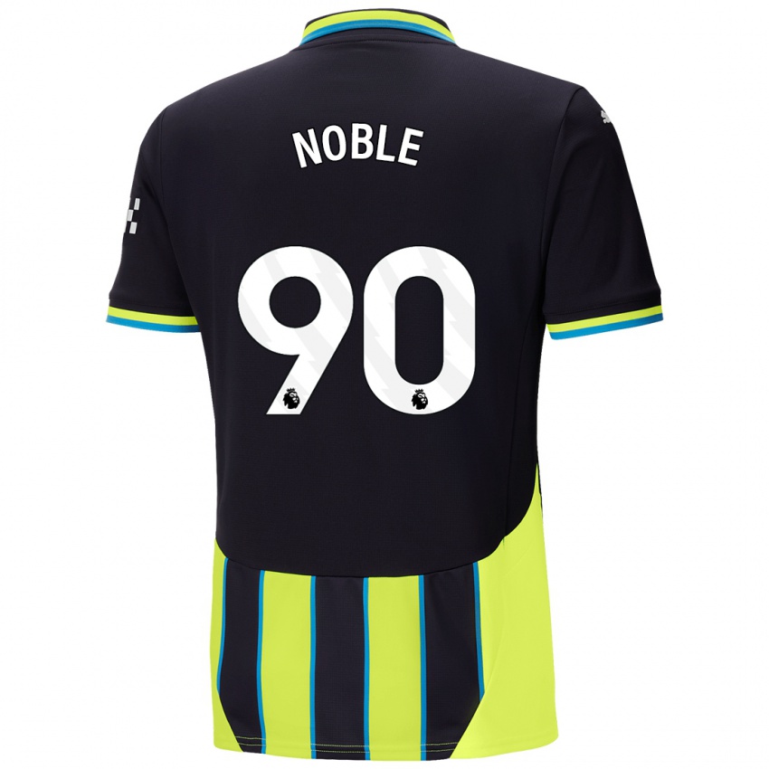 Kinder Kian Noble #90 Blaugelb Auswärtstrikot Trikot 2024/25 T-Shirt