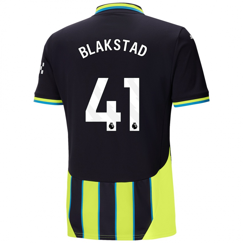 Kinder Julie Blakstad #41 Blaugelb Auswärtstrikot Trikot 2024/25 T-Shirt