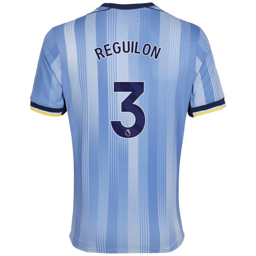 Kinder Sergio Reguilon #3 Hellblau Auswärtstrikot Trikot 2024/25 T-Shirt