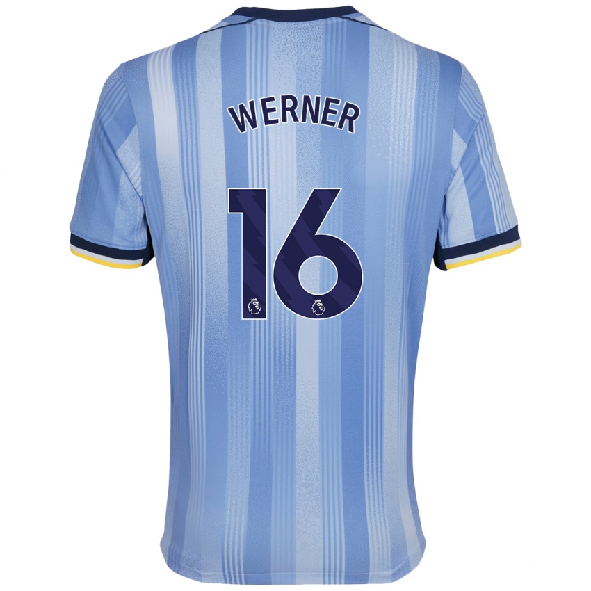 Kinder Timo Werner #16 Hellblau Auswärtstrikot Trikot 2024/25 T-Shirt