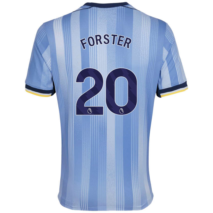 Kinder Fraser Forster #20 Hellblau Auswärtstrikot Trikot 2024/25 T-Shirt