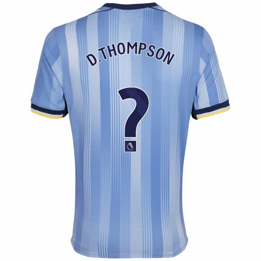 Kinder Dylan Thompson #0 Hellblau Auswärtstrikot Trikot 2024/25 T-Shirt