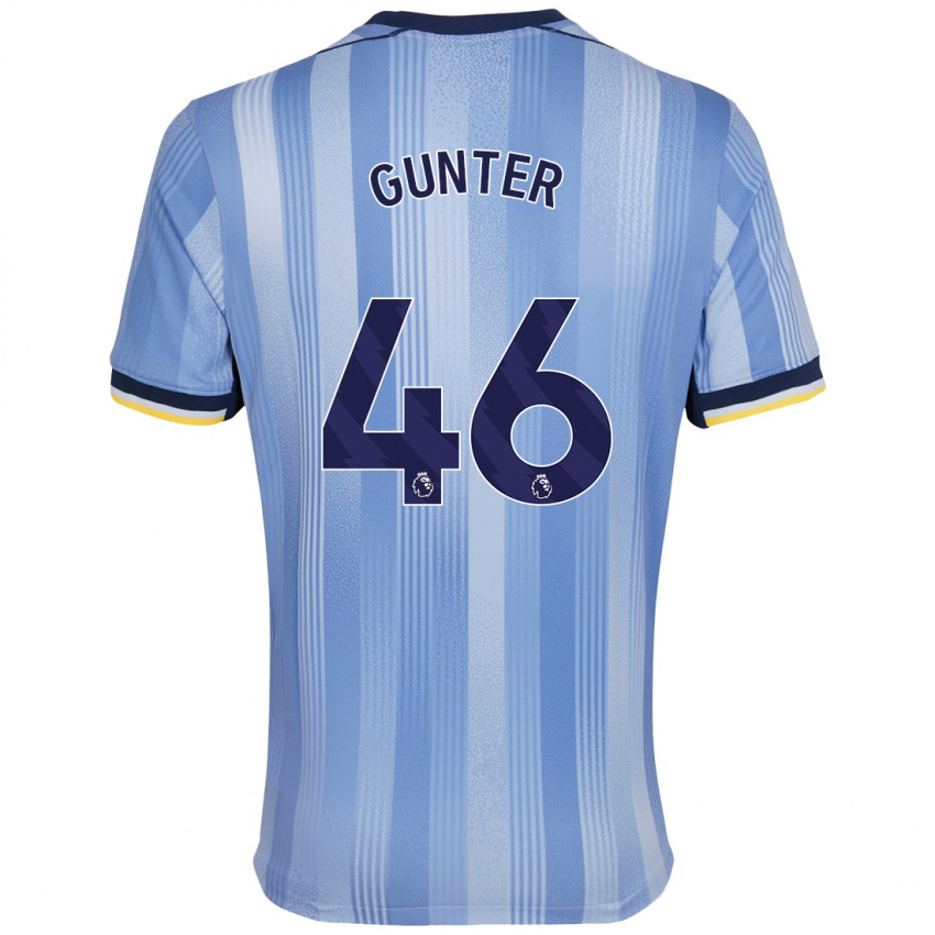 Kinder Luca Gunter #46 Hellblau Auswärtstrikot Trikot 2024/25 T-Shirt