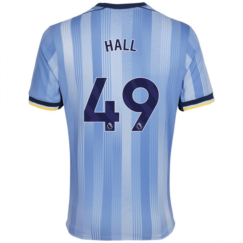 Kinder Tyrese Hall #49 Hellblau Auswärtstrikot Trikot 2024/25 T-Shirt