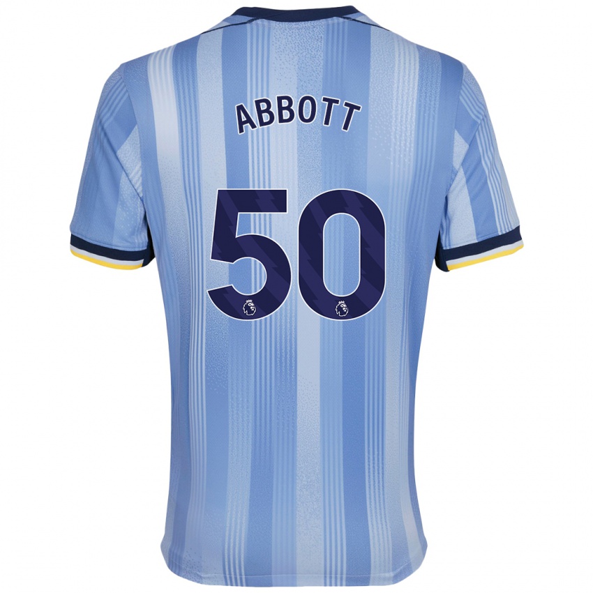 Kinder George Abbott #50 Hellblau Auswärtstrikot Trikot 2024/25 T-Shirt