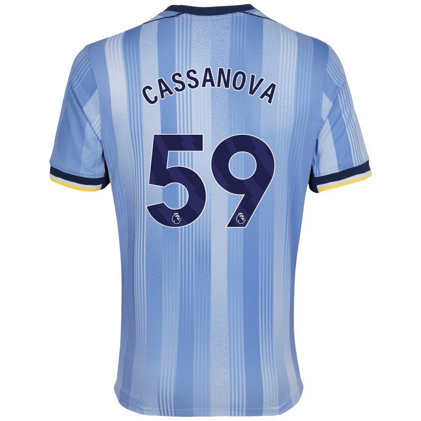 Kinder Dante Cassanova #59 Hellblau Auswärtstrikot Trikot 2024/25 T-Shirt