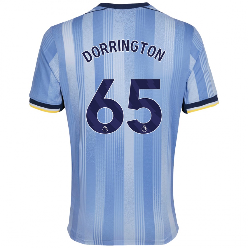 Kinder Alfie Dorrington #65 Hellblau Auswärtstrikot Trikot 2024/25 T-Shirt