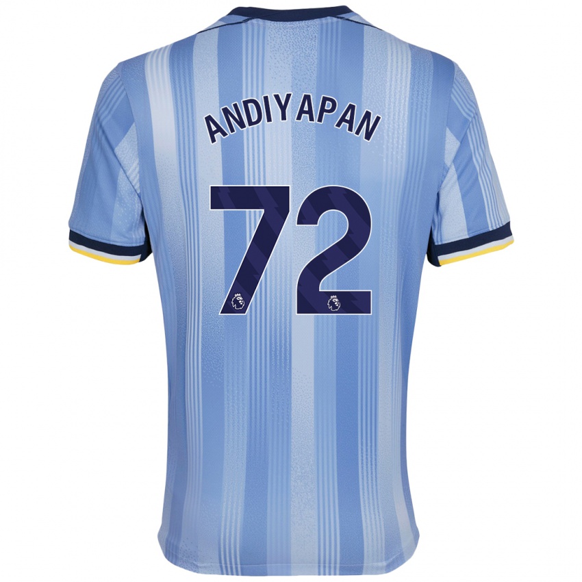 Kinder William Andiyapan #72 Hellblau Auswärtstrikot Trikot 2024/25 T-Shirt