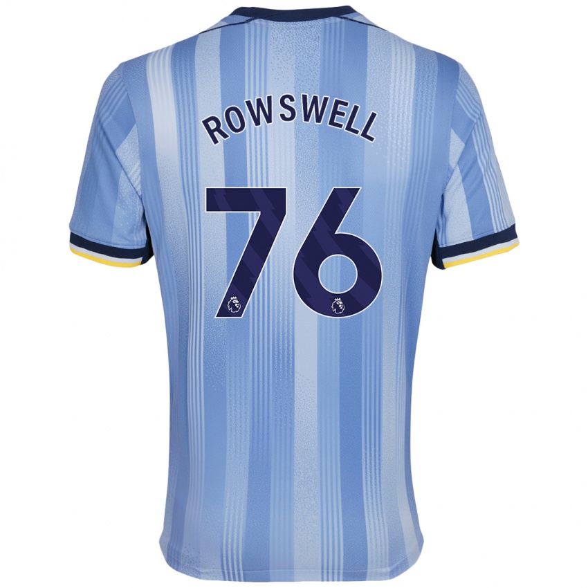 Kinder James Rowswell #76 Hellblau Auswärtstrikot Trikot 2024/25 T-Shirt