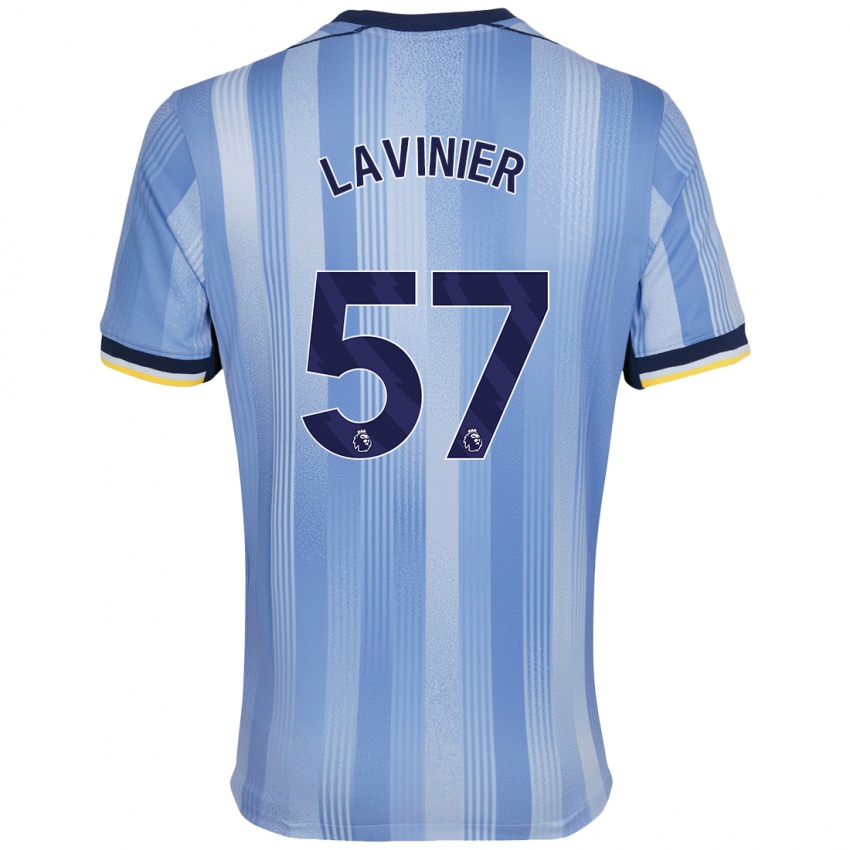 Kinder Marcel Lavinier #57 Hellblau Auswärtstrikot Trikot 2024/25 T-Shirt