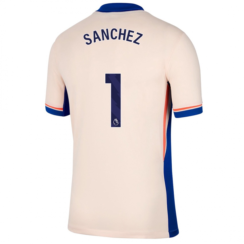 Kinder Robert Sánchez #1 Hellbeige Auswärtstrikot Trikot 2024/25 T-Shirt