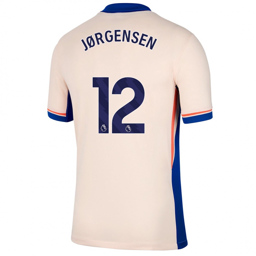 Kinder Filip Jørgensen #12 Hellbeige Auswärtstrikot Trikot 2024/25 T-Shirt