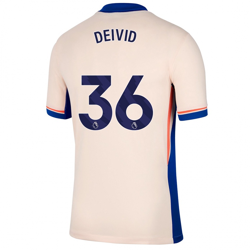 Kinder Deivid Washington #36 Hellbeige Auswärtstrikot Trikot 2024/25 T-Shirt