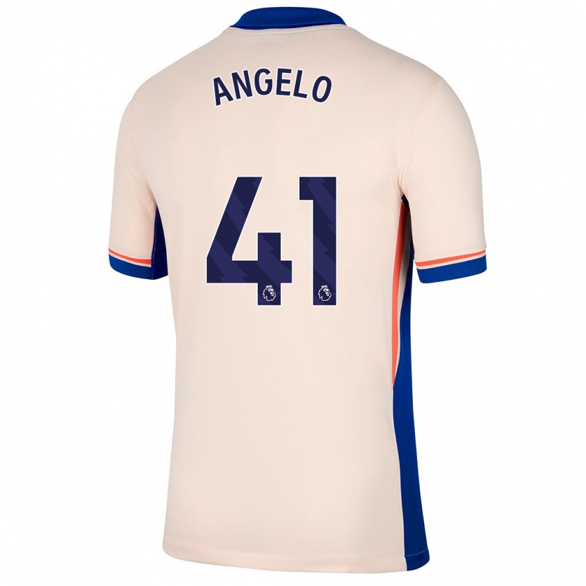 Kinder Ângelo #41 Hellbeige Auswärtstrikot Trikot 2024/25 T-Shirt