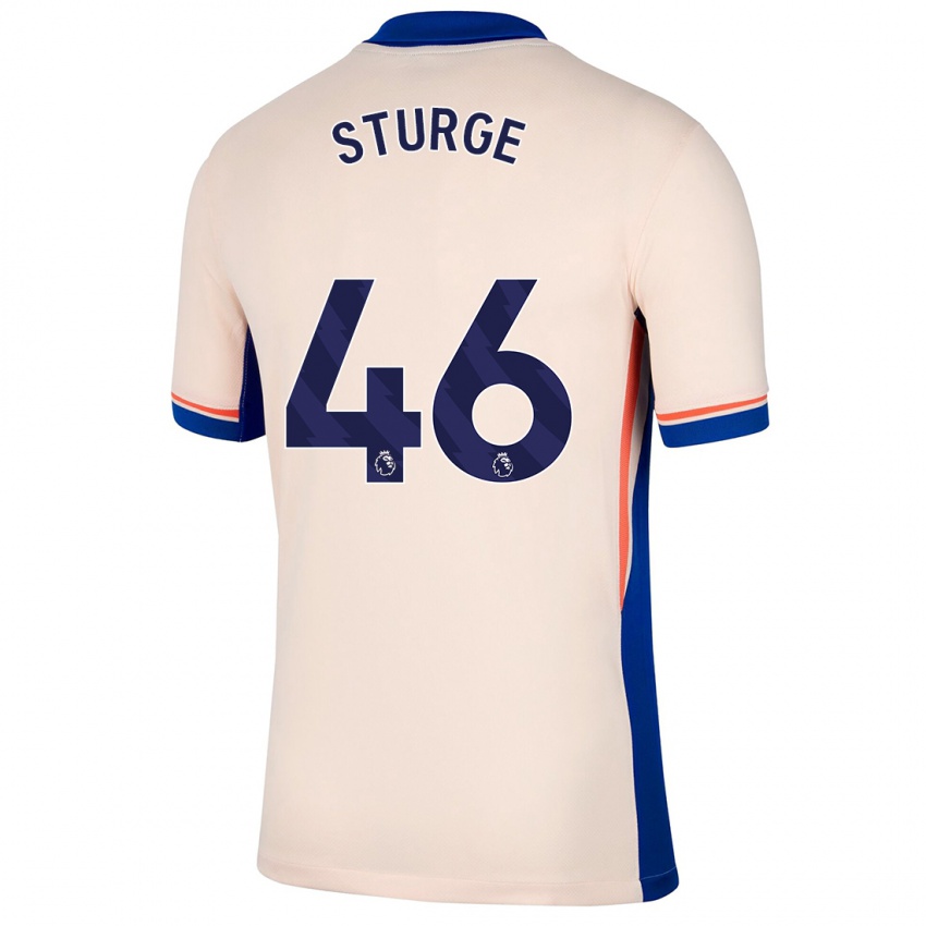 Kinder Zak Sturge #46 Hellbeige Auswärtstrikot Trikot 2024/25 T-Shirt