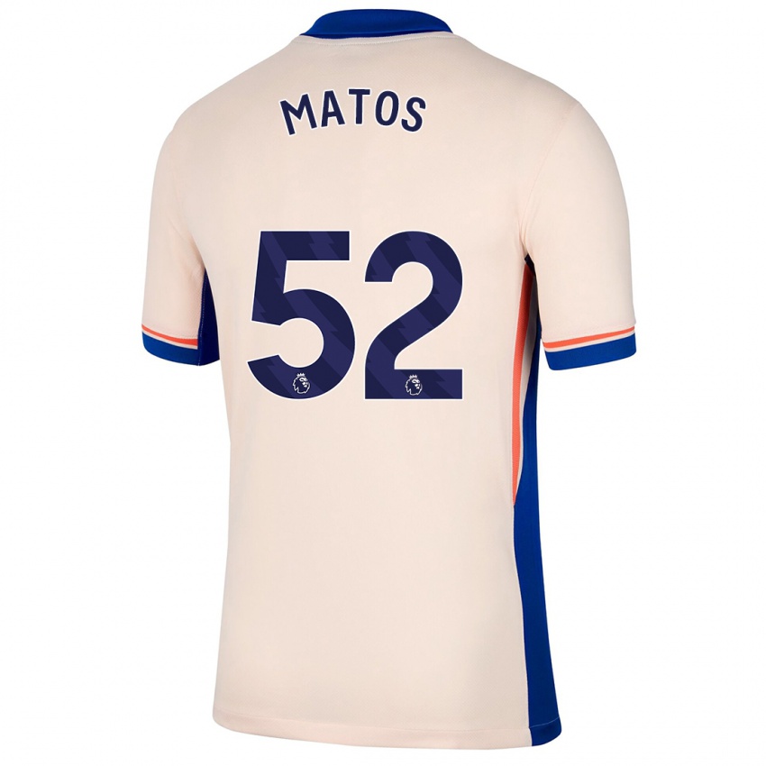 Kinder Alex Matos #52 Hellbeige Auswärtstrikot Trikot 2024/25 T-Shirt