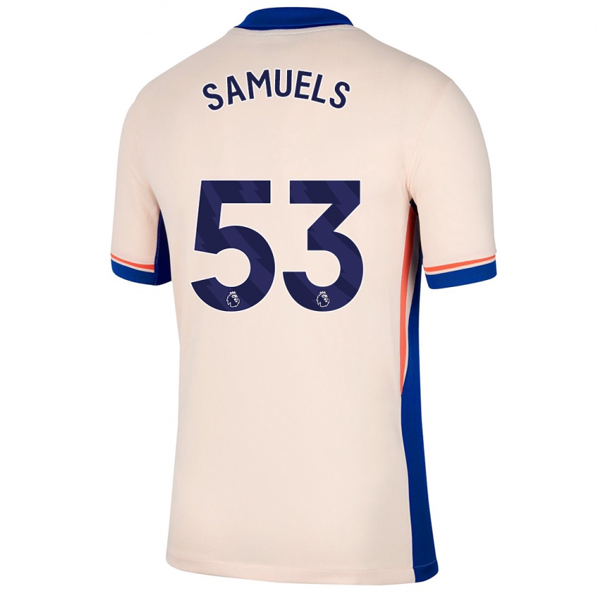 Kinder Ishé Samuels-Smith #53 Hellbeige Auswärtstrikot Trikot 2024/25 T-Shirt